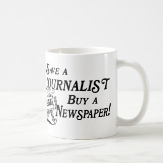 Kauf-Zeitung retten Journalist-Tasse Kaffeetasse