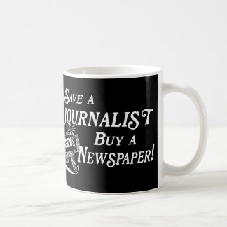 Kauf-Zeitung retten Journalist-Tasse Kaffeetasse