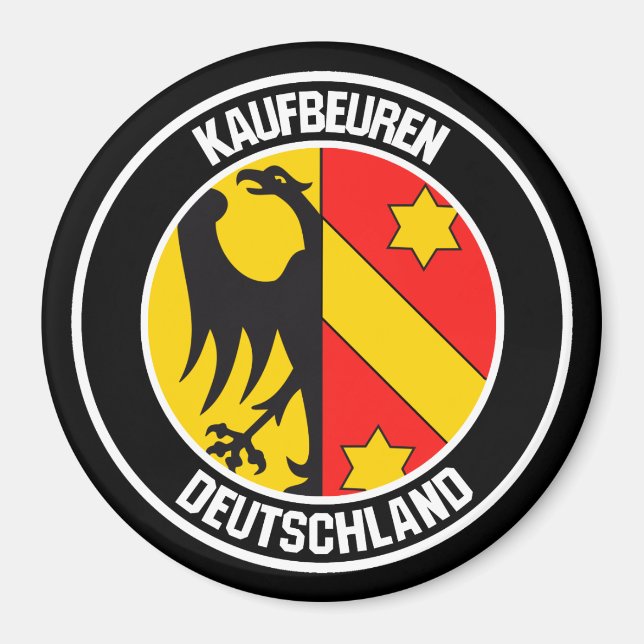 Kaufbeuren Round Emblem Magnet (Vorne)