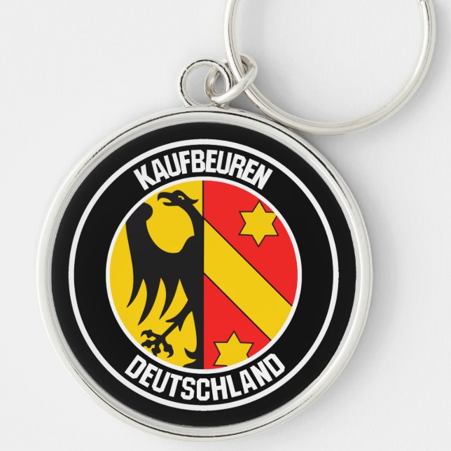 Kaufbeuren Round Emblem Schlüsselanhänger (Vorne)