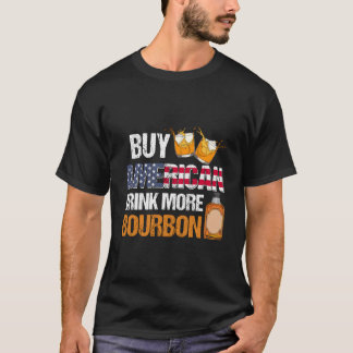 Kaufe Amerikanisch Trinke Mehr Bourbon Whiskey Tri T-Shirt