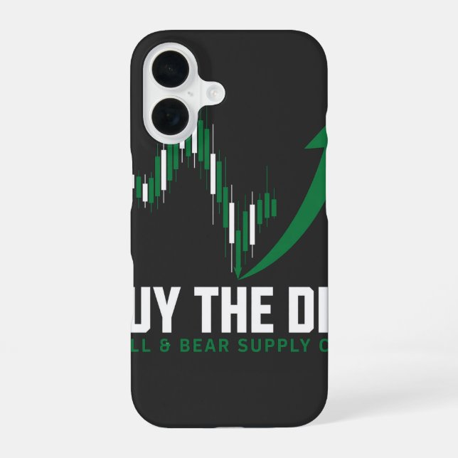 Kaufe den Dip — Krypto & Aktienhändler Edition iPhone 16 Hülle (Rückseite)