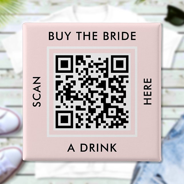 Kaufe der Braut einen Drink Benutzerdefinierter QR Button (Von Creator hochgeladen)