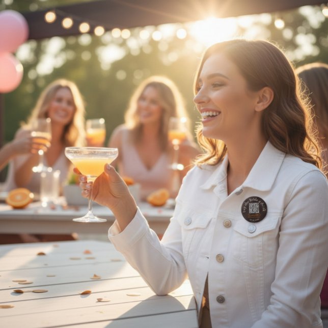 Kaufe der Braut einen Drink QR Code Button (Von Creator hochgeladen)