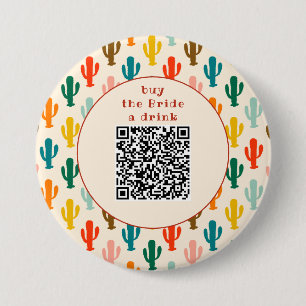 Kaufe der Braut einen Drink QR-Code-Button Button