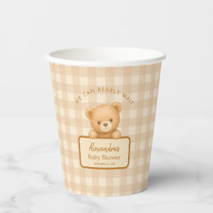 Kaufe kaum warten Teddy Bär Baby-Party Braunes Gin Pappbecher