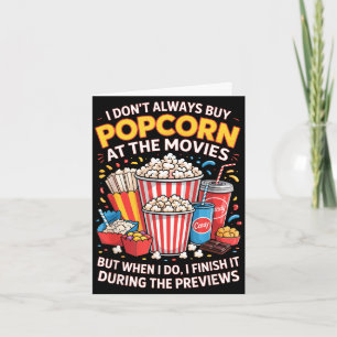 Kaufe kein Popcorn Film Kinofilm Essen Nacht Snack Karte