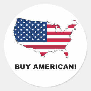Kaufen Amerikaner Runder Aufkleber