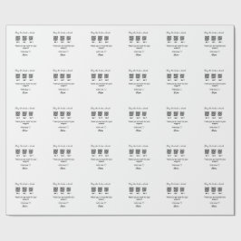 kaufen Braut ein Getränk Scan QR Code danke IhnenE Geschenkpapier