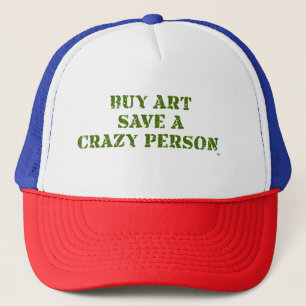 Kaufen Kunst Rette eine verrückte Person Trucker H Truckerkappe