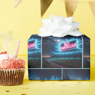 Kaufen Sie American Neon Billboard Geschenkpapier