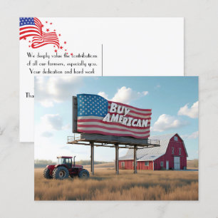 Kaufen Sie amerikanische Billboard auf den Farmlan Postkarte