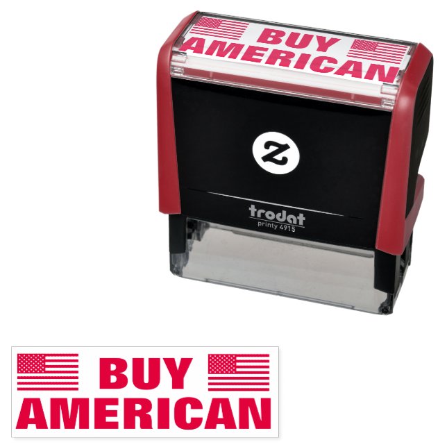 Kaufen Sie amerikanische Flagge Zoll Permastempel (Beispiel)