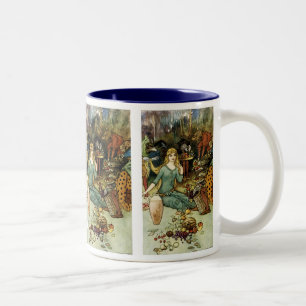 Kaufen Sie bei uns mit einer goldenen Locke Zweifarbige Tasse