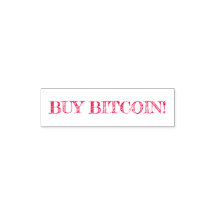 KAUFEN SIE BITCOIN! Briefmarke Tinte