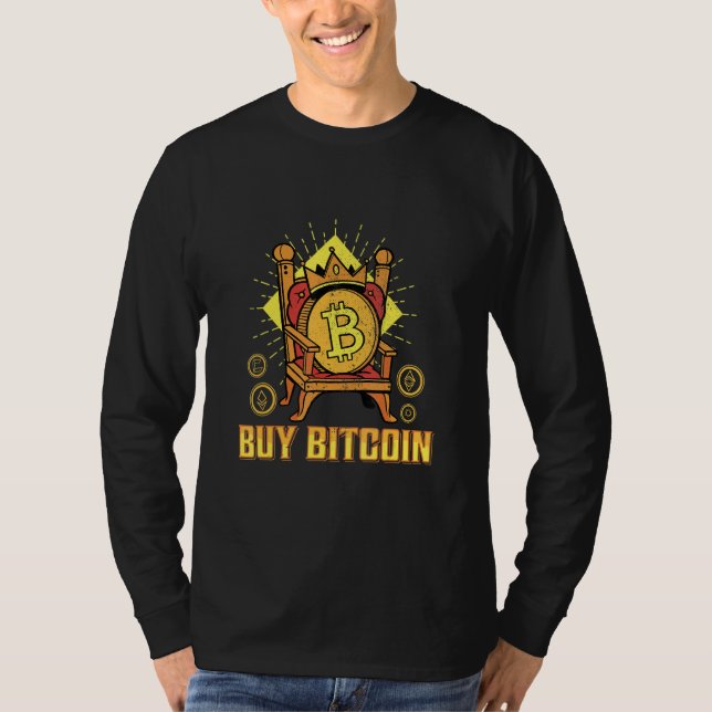 Kaufen Sie Bitcoin King Btc Cryptowährung Blockcha T-Shirt (Vorderseite)