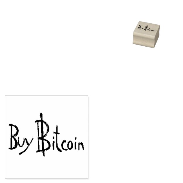 Kaufen Sie Bitcoin Original Schriftart selbstsücht Gummistempel (Stempel)