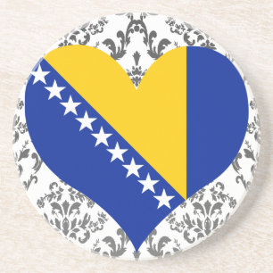 Kaufen Sie Bosnien und Herzegowina Flagge Getränkeuntersetzer
