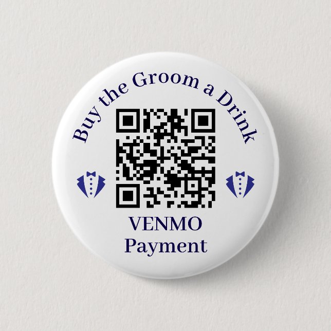 Kaufen Sie den "Groom a Drink Simple" Button (Vorderseite)
