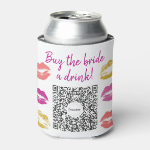 Kaufen Sie die Braut ein Drink QR-Junggeselinnen-A Dosenkühler