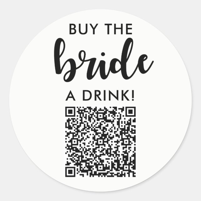Kaufen Sie die Braut einen Drink Junggeselinnen-Ab Runder Aufkleber (Vorderseite)