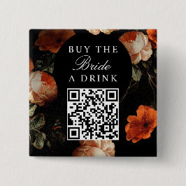 Kaufen Sie die Bride A Drink Bachelorette QR Code Button