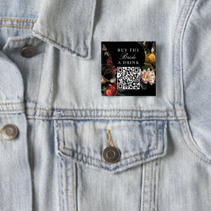 Kaufen Sie die Bride A Drink Bachelorette QR Code Button