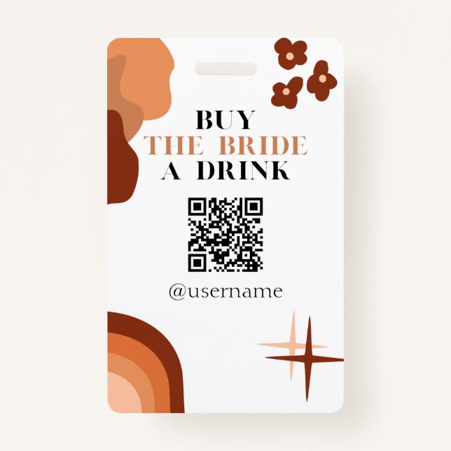 Kaufen Sie die Bride a Drink Crowdfund Bachelorett Ausweis (Vorderseite)