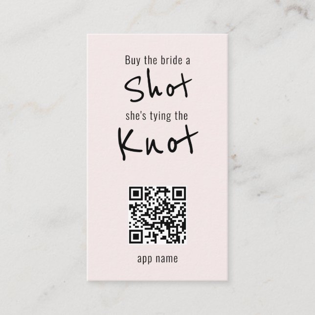 Kaufen Sie die Brille einen Rauch QR-Code Blush Visitenkarte (Vorderseite)