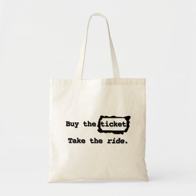 Kaufen Sie die Karte. Nehmen Sie die Fahrt. Tasche (Vorne)