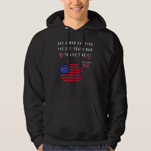 Kaufen Sie einen Mann, der Fisch isst, wenn Sie de Hoodie