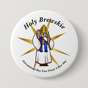 Kaufen Sie einen Priester an einem Bier Day Button