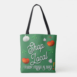 Kaufen Sie lokal, frisch vom Bauernhof ist am best Tasche