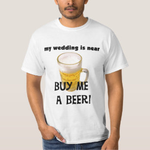 Kaufen Sie mich ein Bier-Junggeselle-Party T-Shirt