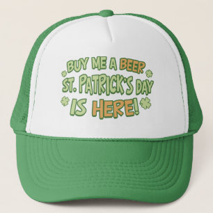 Kaufen Sie mich eines Bier-St Patrick Tag Truckerkappe