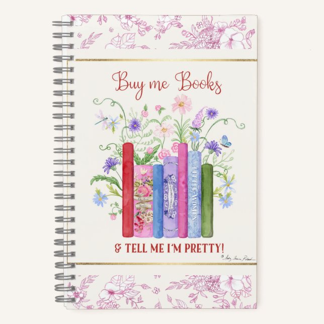 Kaufen Sie mir Bücher Romantische Hübsche Aquarell (Vorderseite)