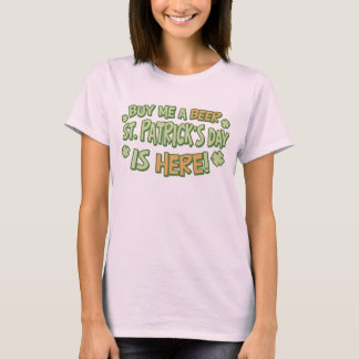 Kaufen Sie mir ein Beer St. Patrick's Day Ladys Bi T-Shirt