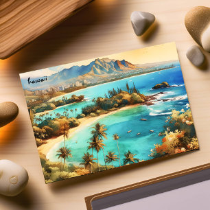 Kaufen Sie Reise Strand Vintage Karte Hawaii Postk