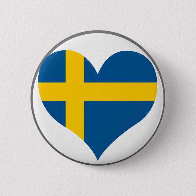 Kaufen Sie Schweden-Flagge Button (Vorderseite)