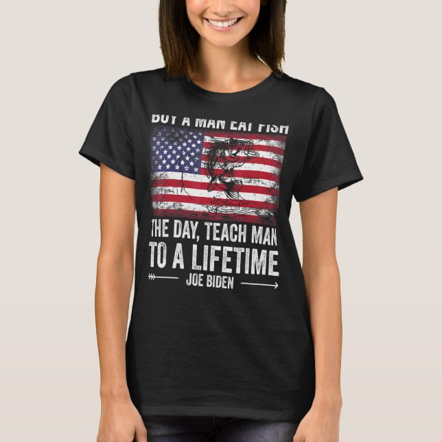Kaufen Sie sich einen Mann, der Fisch isst, den er T-Shirt (Vorderseite)