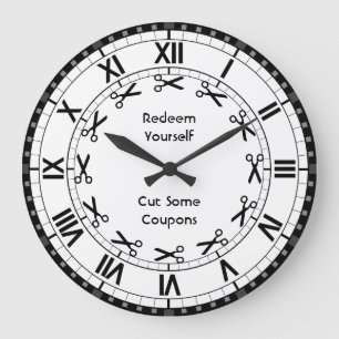 Kaufen Sie sich zurück - schneiden Sie einige Große Wanduhr