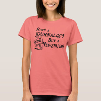 Kaufen Sie Zeitung Gerettet Journalist Ladys Ringe T-Shirt