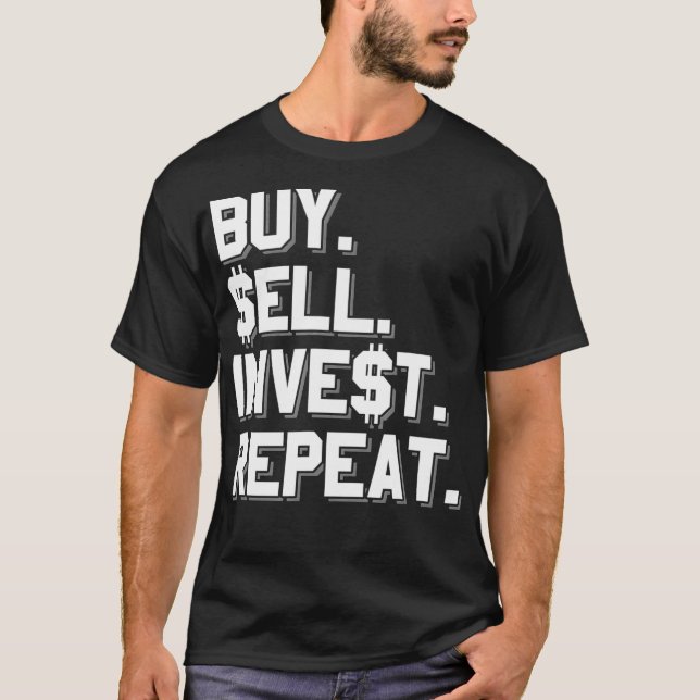 Kaufen Verkauf Investition Wiederholung  T-Shirt (Vorderseite)