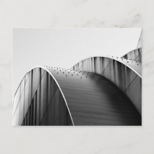 Kauffman Centre Black and White Curves Kansas City Postkarte