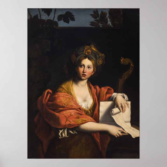 Kauffman - Cumaean Sibyl After Domenichino 1763 Poster (Vorne)