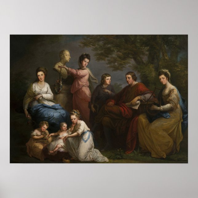 Kauffman - Familie des Earl of Gower 1772 Poster (Vorne)