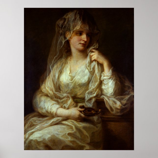 Kauffman - Frauenportrait als Jungfrau des Vestals Poster (Vorne)