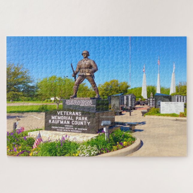 Kaufman Landkreis Veterans Memorial Normandie Fran (Horizontal)