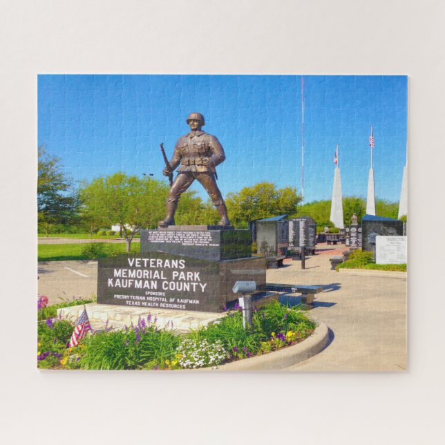 Kaufman Landkreis Veterans Memorial Normandie Fran (Horizontal)