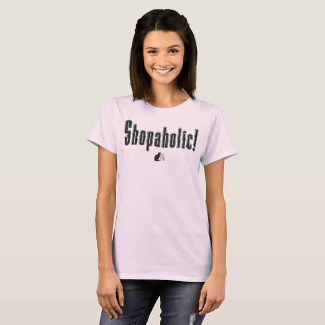 Kaufsüchtiger! T-Shirt (Vorne ganz)